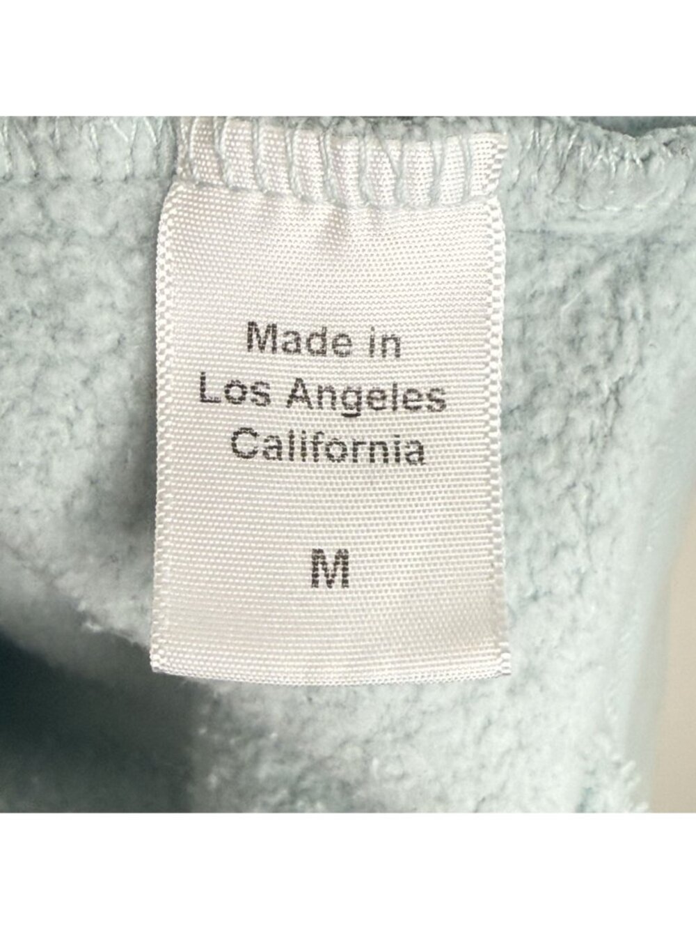 Clare V. Pale Blue w/ Poppy Lips Sweatshirt, M - Picture 6 of 9